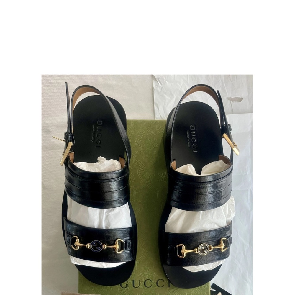 Gucci men sandals with original packaging and dust bags. It’s practically new!